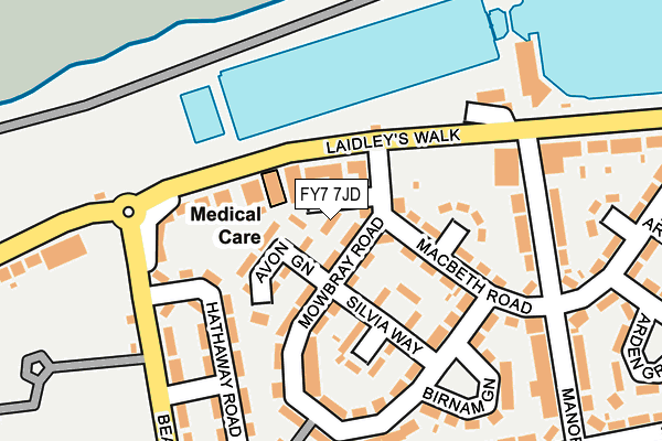 FY7 7JD map - OS OpenMap – Local (Ordnance Survey)