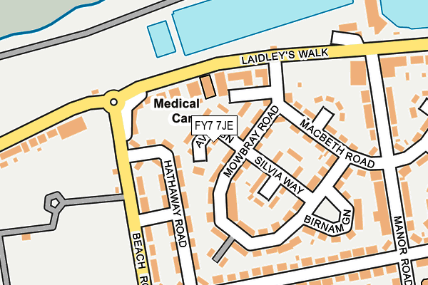 FY7 7JE map - OS OpenMap – Local (Ordnance Survey)