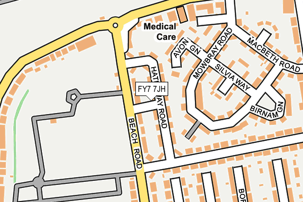 FY7 7JH map - OS OpenMap – Local (Ordnance Survey)