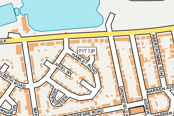 FY7 7JP map - OS OpenMap – Local (Ordnance Survey)