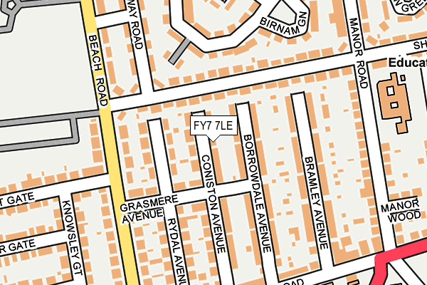 FY7 7LE map - OS OpenMap – Local (Ordnance Survey)