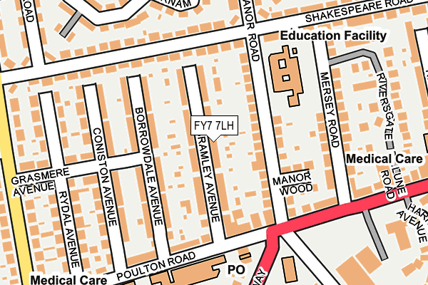 FY7 7LH map - OS OpenMap – Local (Ordnance Survey)