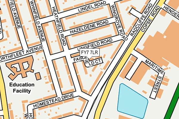FY7 7LR map - OS OpenMap – Local (Ordnance Survey)
