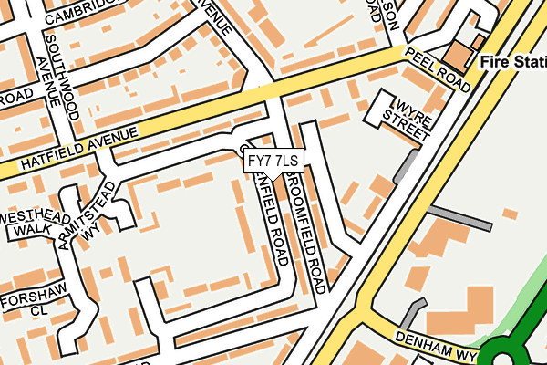 FY7 7LS map - OS OpenMap – Local (Ordnance Survey)