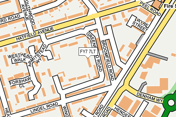 FY7 7LT map - OS OpenMap – Local (Ordnance Survey)