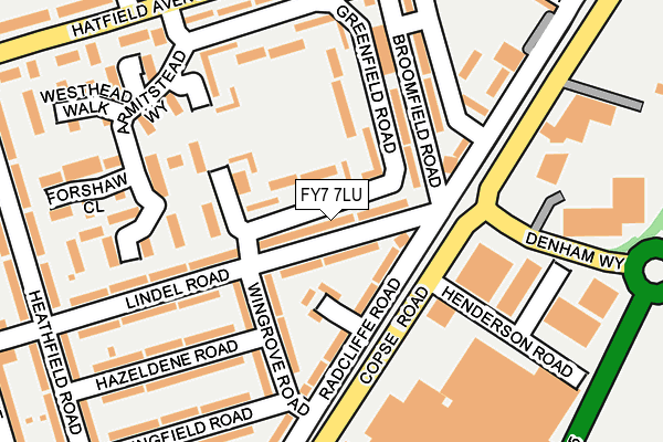 FY7 7LU map - OS OpenMap – Local (Ordnance Survey)