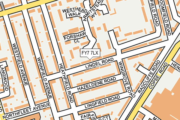 FY7 7LX map - OS OpenMap – Local (Ordnance Survey)