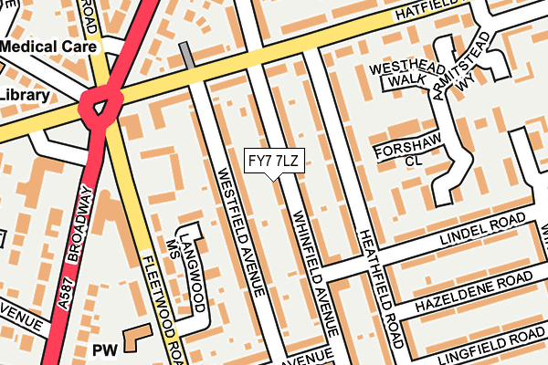 FY7 7LZ map - OS OpenMap – Local (Ordnance Survey)