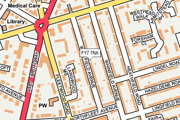 FY7 7NA map - OS OpenMap – Local (Ordnance Survey)