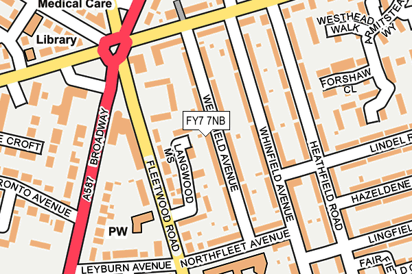 FY7 7NB map - OS OpenMap – Local (Ordnance Survey)