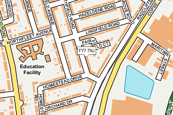 FY7 7NJ map - OS OpenMap – Local (Ordnance Survey)