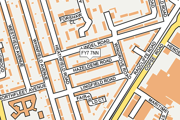 FY7 7NN map - OS OpenMap – Local (Ordnance Survey)
