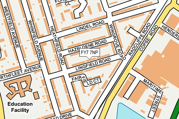 FY7 7NP map - OS OpenMap – Local (Ordnance Survey)