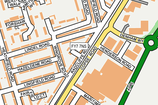 FY7 7NS map - OS OpenMap – Local (Ordnance Survey)