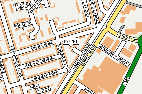 FY7 7NT map - OS OpenMap – Local (Ordnance Survey)