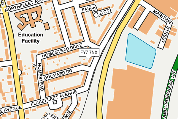 FY7 7NX map - OS OpenMap – Local (Ordnance Survey)