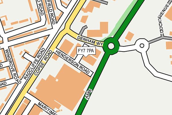 FY7 7PA map - OS OpenMap – Local (Ordnance Survey)