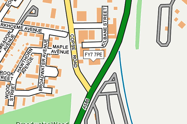 FY7 7PE map - OS OpenMap – Local (Ordnance Survey)