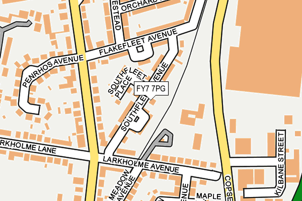 FY7 7PG map - OS OpenMap – Local (Ordnance Survey)