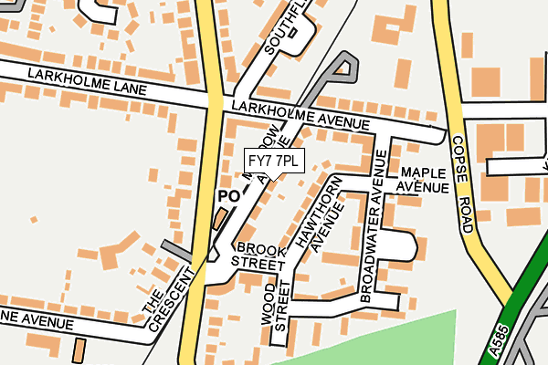 FY7 7PL map - OS OpenMap – Local (Ordnance Survey)