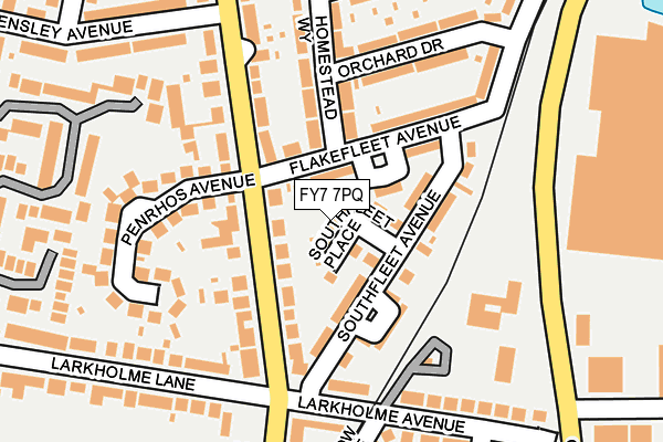 FY7 7PQ map - OS OpenMap – Local (Ordnance Survey)