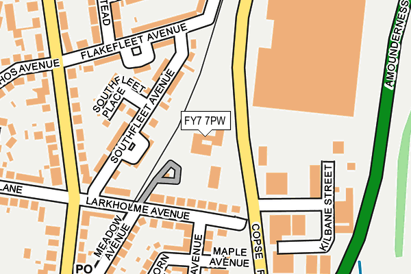 FY7 7PW map - OS OpenMap – Local (Ordnance Survey)