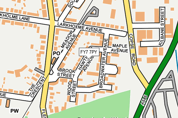 FY7 7PY map - OS OpenMap – Local (Ordnance Survey)