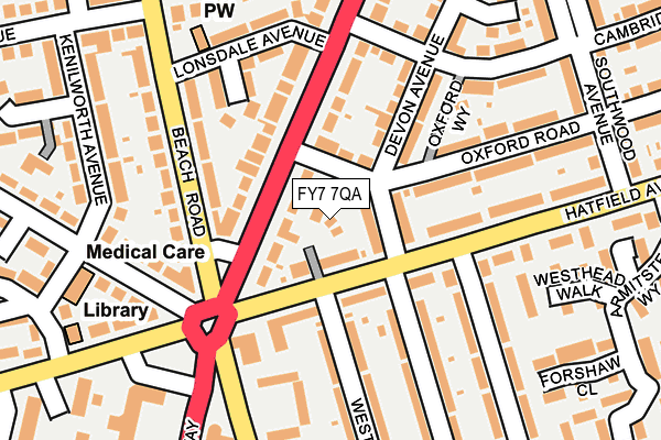 FY7 7QA map - OS OpenMap – Local (Ordnance Survey)