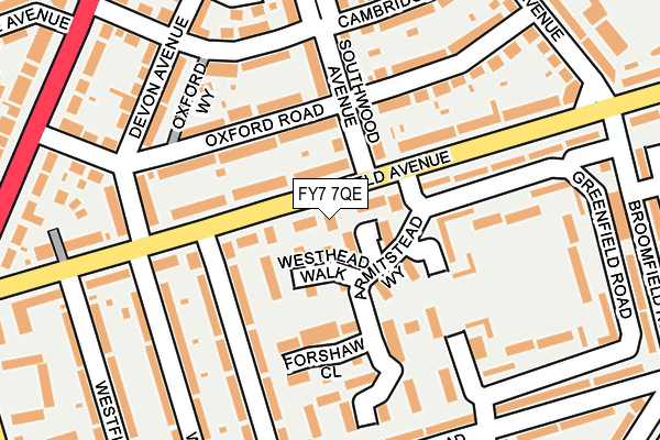 FY7 7QE map - OS OpenMap – Local (Ordnance Survey)