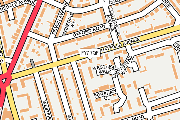 FY7 7QF map - OS OpenMap – Local (Ordnance Survey)