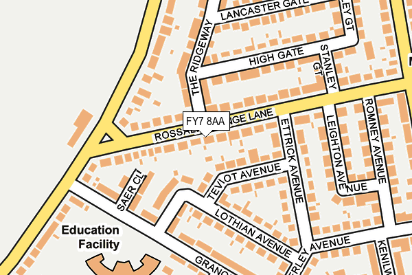 FY7 8AA map - OS OpenMap – Local (Ordnance Survey)