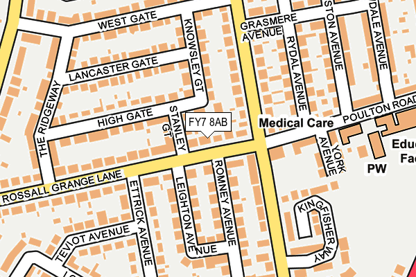 FY7 8AB map - OS OpenMap – Local (Ordnance Survey)