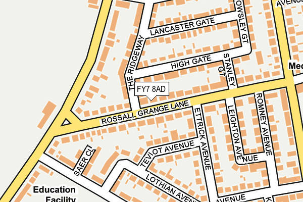 FY7 8AD map - OS OpenMap – Local (Ordnance Survey)