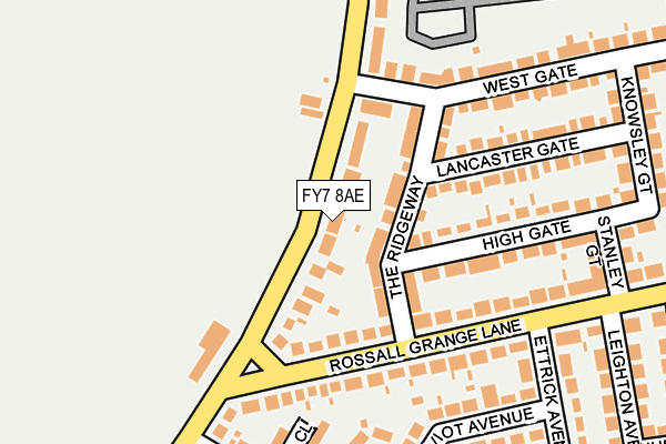 FY7 8AE map - OS OpenMap – Local (Ordnance Survey)