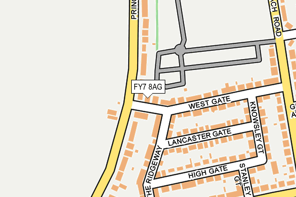 FY7 8AG map - OS OpenMap – Local (Ordnance Survey)