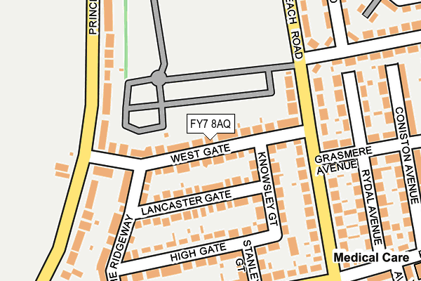 FY7 8AQ map - OS OpenMap – Local (Ordnance Survey)