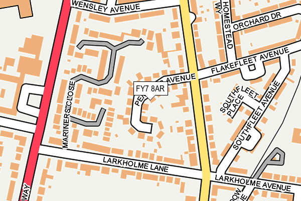 FY7 8AR map - OS OpenMap – Local (Ordnance Survey)