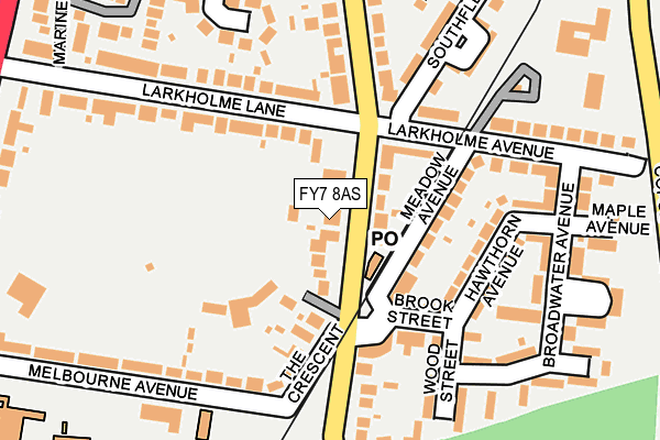 FY7 8AS map - OS OpenMap – Local (Ordnance Survey)