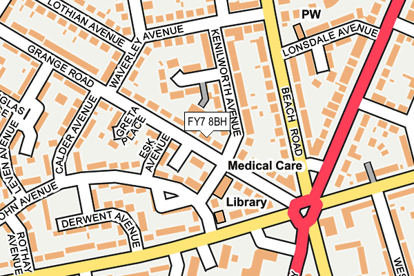 FY7 8BH map - OS OpenMap – Local (Ordnance Survey)