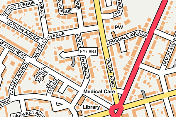 FY7 8BJ map - OS OpenMap – Local (Ordnance Survey)