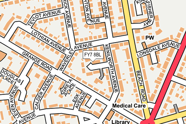 FY7 8BL map - OS OpenMap – Local (Ordnance Survey)