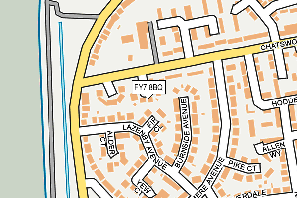 FY7 8BQ map - OS OpenMap – Local (Ordnance Survey)