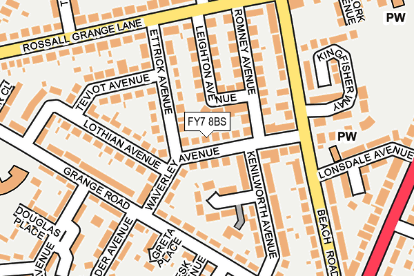 FY7 8BS map - OS OpenMap – Local (Ordnance Survey)