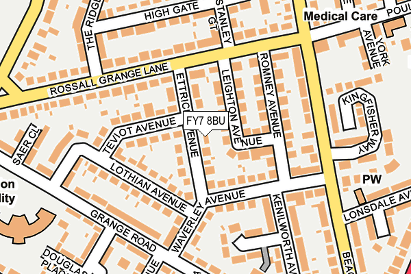 FY7 8BU map - OS OpenMap – Local (Ordnance Survey)