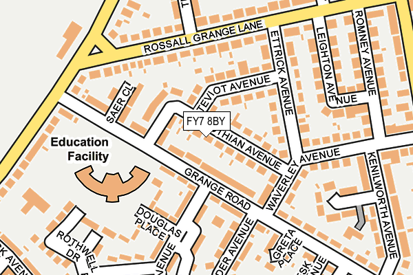 FY7 8BY map - OS OpenMap – Local (Ordnance Survey)