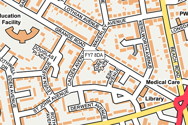 FY7 8DA map - OS OpenMap – Local (Ordnance Survey)