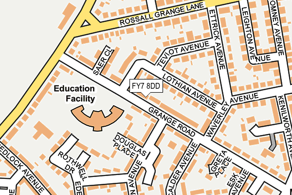 FY7 8DD map - OS OpenMap – Local (Ordnance Survey)