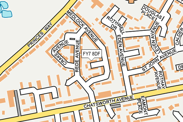FY7 8DF map - OS OpenMap – Local (Ordnance Survey)