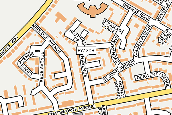 FY7 8DH map - OS OpenMap – Local (Ordnance Survey)