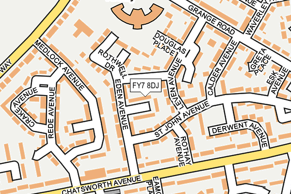 FY7 8DJ map - OS OpenMap – Local (Ordnance Survey)